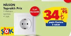 NİLSON TOPRAKLI PRİZ NİLSON TOPRAKLI PRİZ